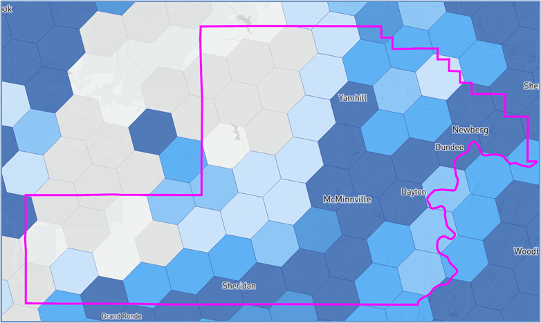 Distribution of Served Status by County Areas (PNG)