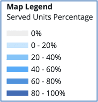 Legend for Distribution of Served Status Map (PNG)